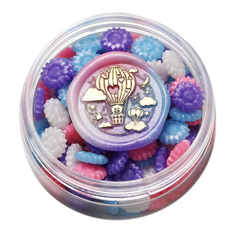 

Бусины с восковым уплотнением, 300 шт., в форме подсолнуха, восковые уплотнительные бусины для уплотнения восковых штампов, идеально подходят...