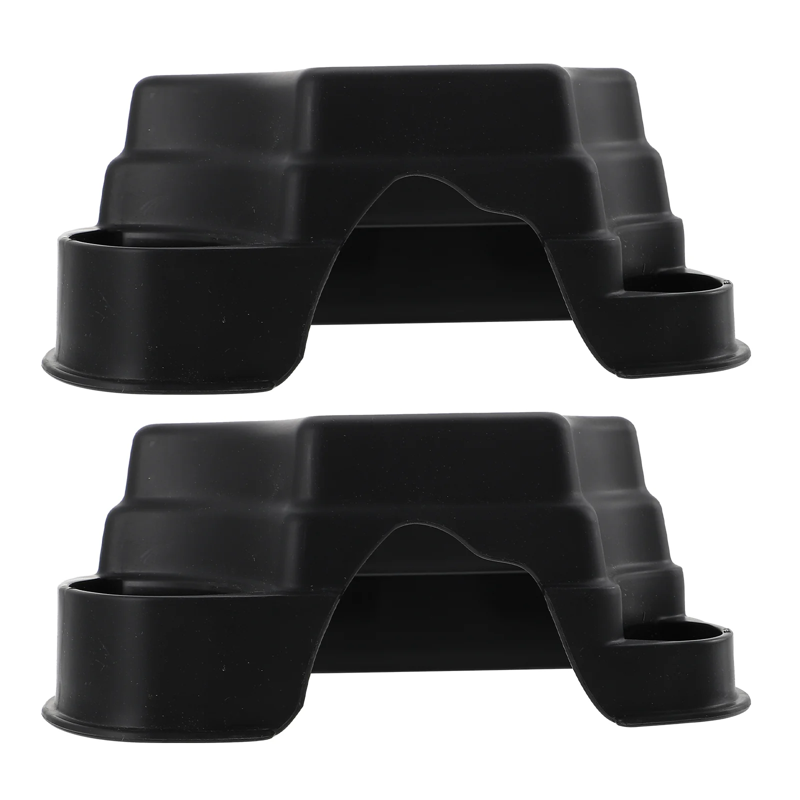 

2 Pcs Crawling Pet Food Basin Reptile Platform Snake Hide Ornaments Terrace Plastic Cave Adornment Tortoise Turtle house