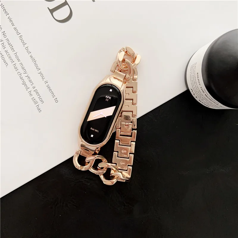 

Strap For Xiaomi Mi 8 Strap Miband7 6 5 4 3 Metal Wristbands For Xiaomi Mi Band 8 Bracelet Stainless Steel Watchband Accessories