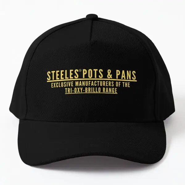 

Steeles Pots And Pans Exclusive Manufac Baseball Cap Hat Sun Women Outdoor Black Casual Hip Hop Printed Casquette Mens