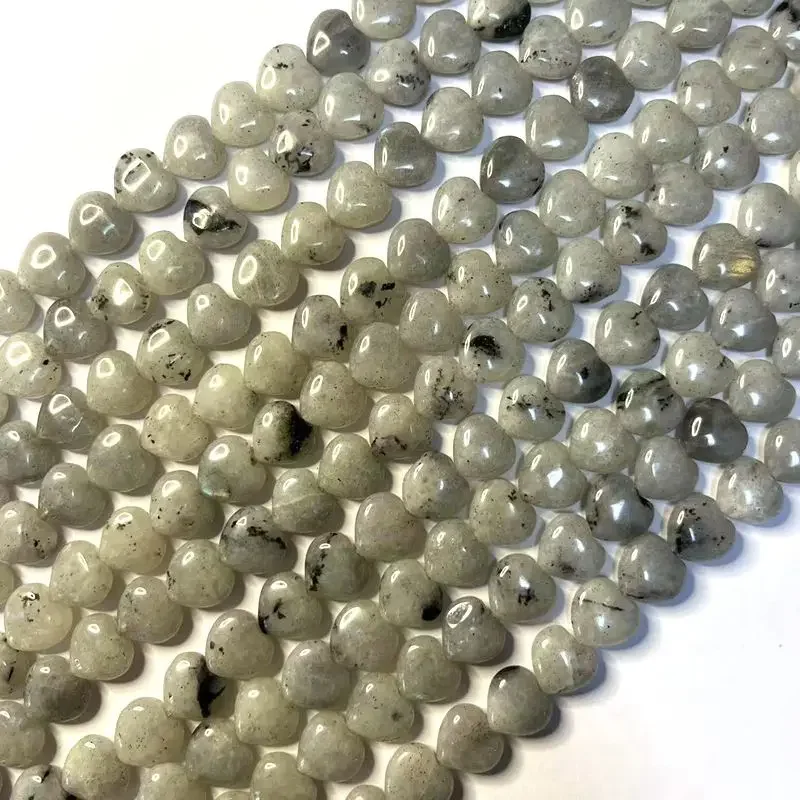 Блестящие хрустальные бусины 12 мм в форме сердца из полудрагоценного камня