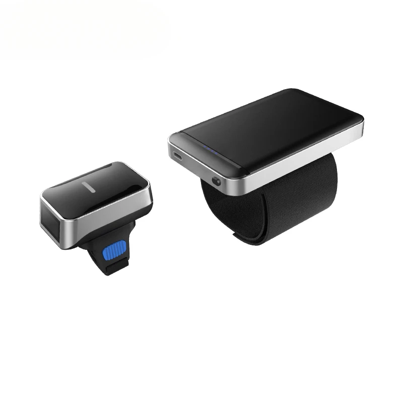 Finger 1D 2D сканер штрих-кода Беспроводные портативные мини-сканеры QR-код USB-сканер