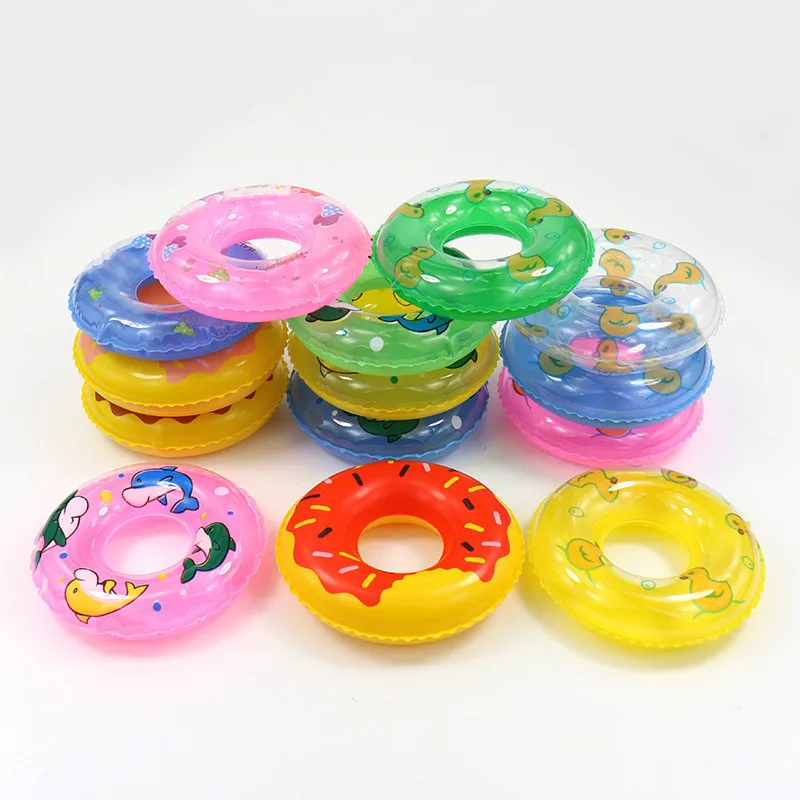 

10 шт., милые Мини-куклы, плавательные кольца, Детские сувениры для вечеринки в честь Дня рождения, для гостей детского душа, чтобы заполнить м...