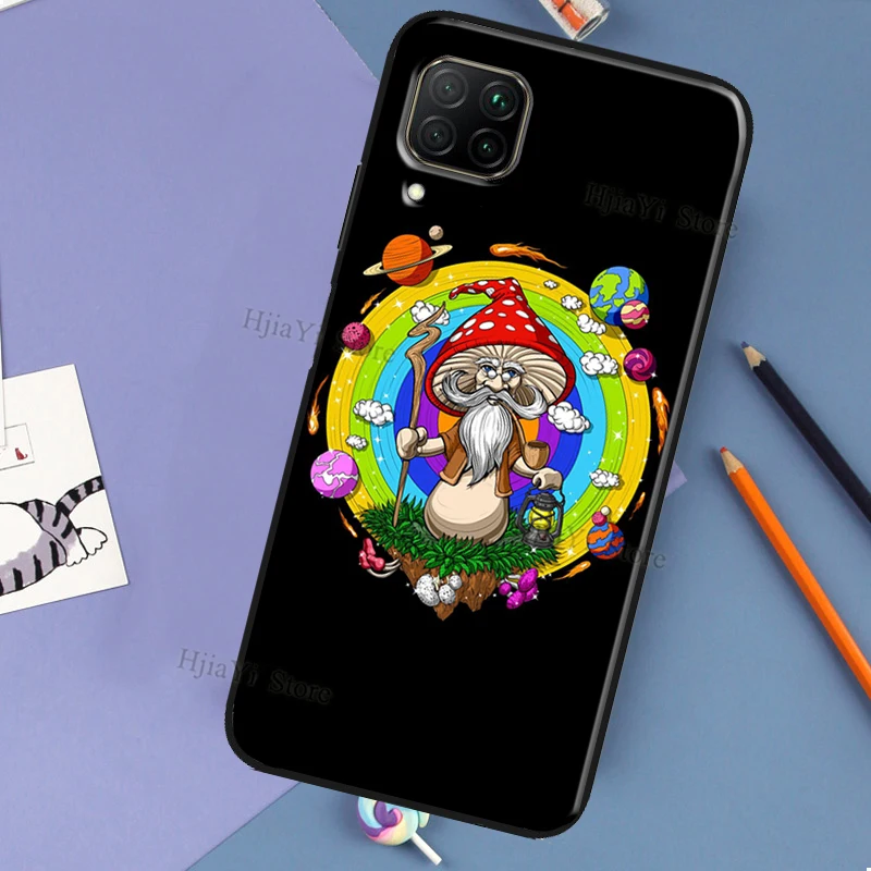 Чехол психоделический магический гриб для Huawei P60 P40 P20 P30 Pro Nova 5T 9 P Smart Honor X8 X9a 50 70 Magic