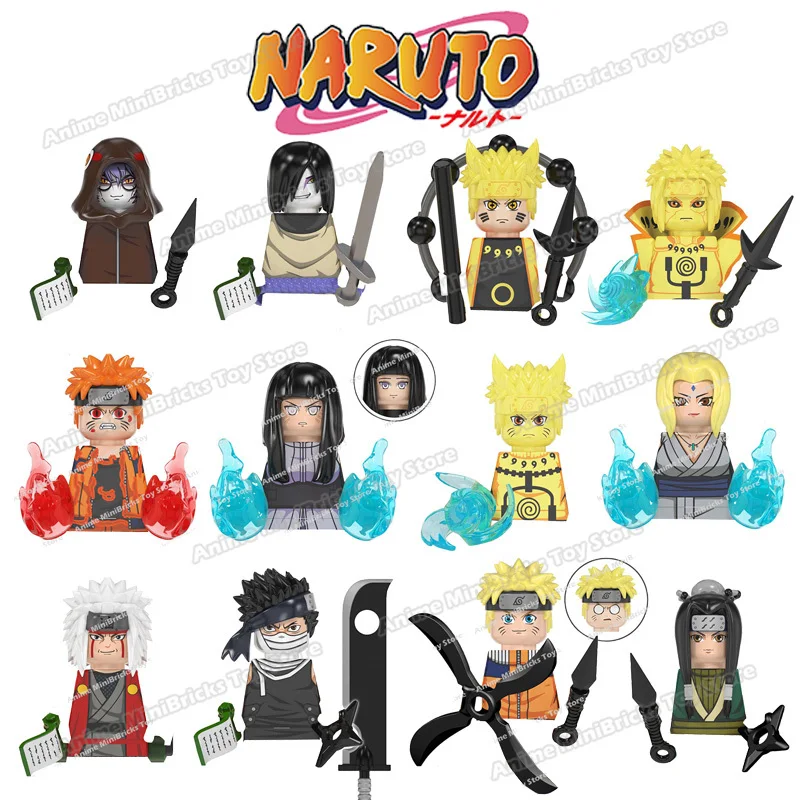 

Naruto Building Blocks Kakashi Sasuke Akatsuki Anime Mini Action Figures Heads Bricks Assembly Toys Kids Birthday Gifts WM6105