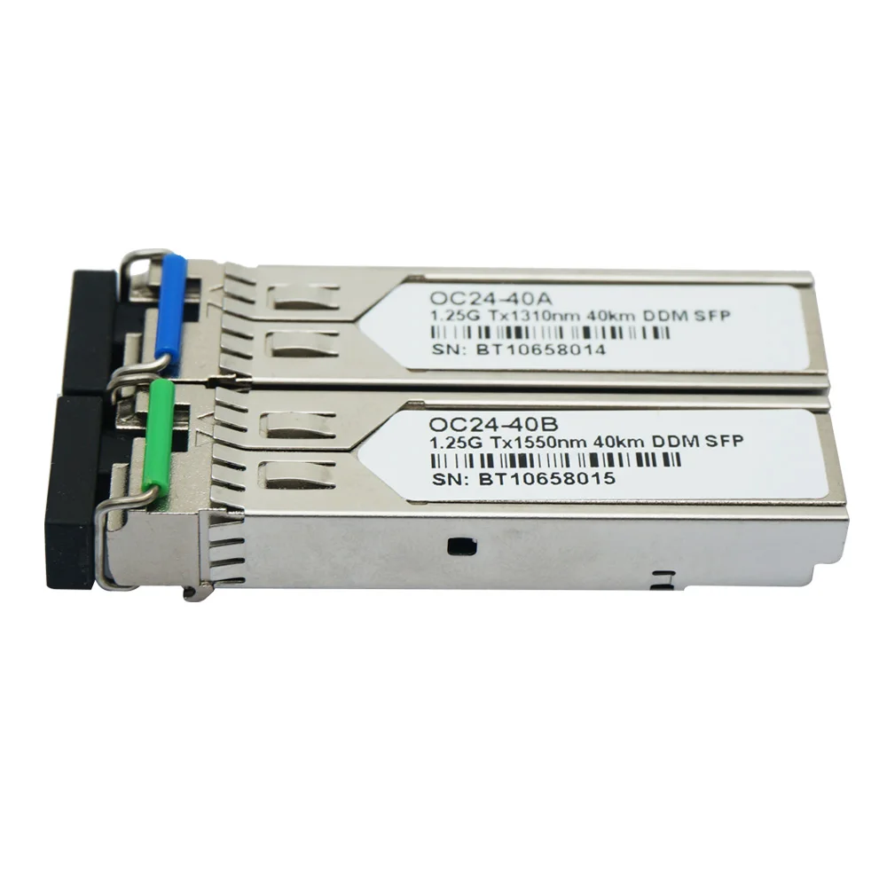 1 25G SFP трансивер одномодовый одноволоконный 3 ~ 200 км BiDi 120 Нм/Нм WDM 1G LC модуль