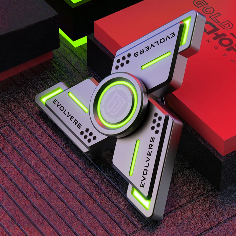 

Светлый немой Спиннер из металлического сплава, механический Спиннер для рук, гироскоп, антистресс, спиннинг, игрушки для детей и взрослых