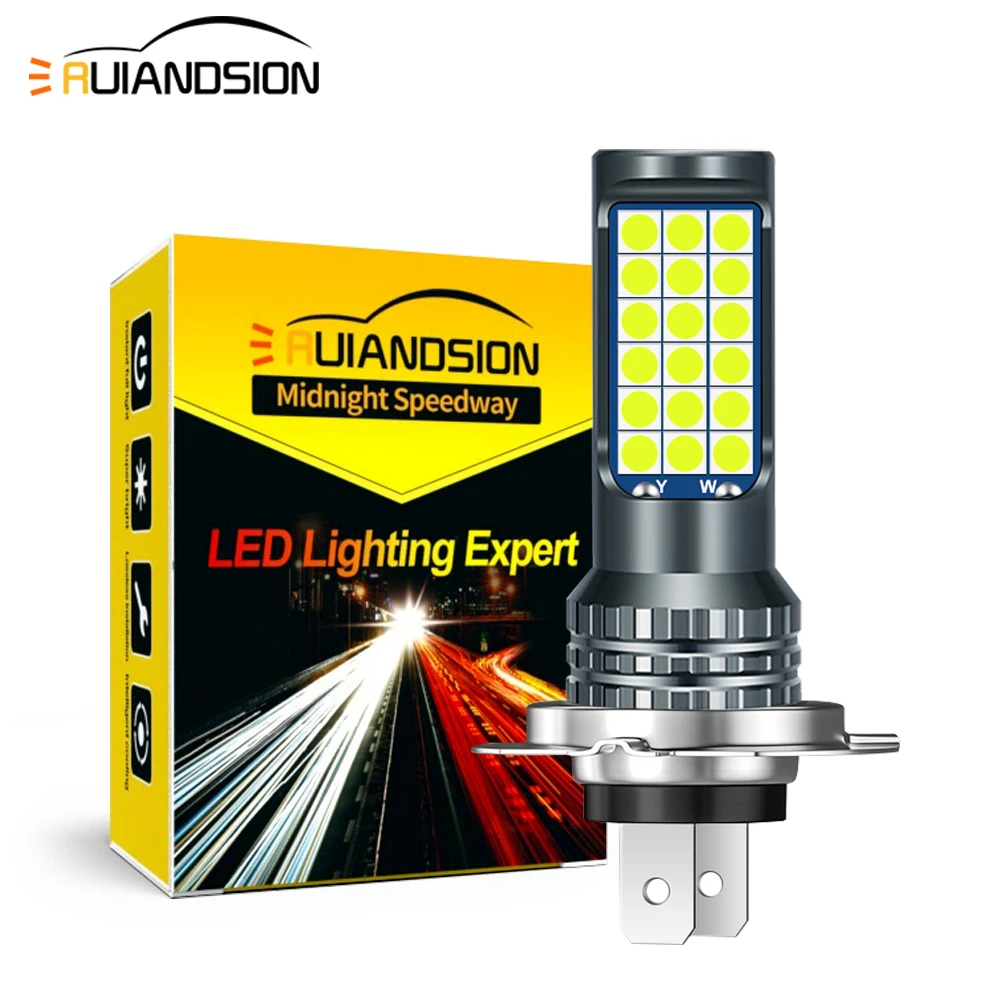 

RUIANDSION 2x H7 Canbus Led Lamp Car Headlight Fog Daytime Running Light Driving Auto Bulb Accesorios 12V 24V 1800LM 6W Cyan