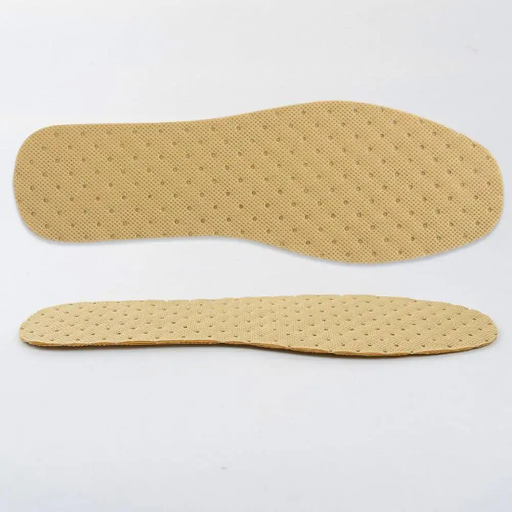 1 Pair Disposable Insoles Nature Wood Pulp Insoles Men And Women Thin Breathable Sweat Soft Comfortable Shoe Pad