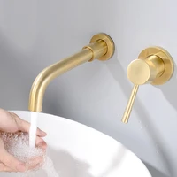 goldgun grey soild brass bathroom basin faucets sink mixer hot cold in wall single handle 2 holes lavatory crane taps