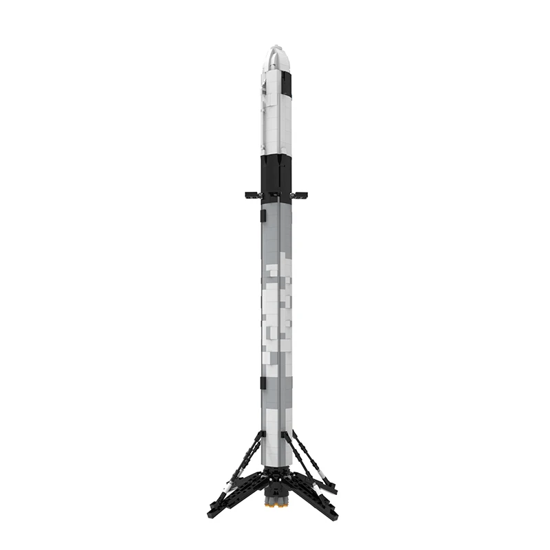 

MOC 1:110 Scale Ultimate Space X Falcon 9 Rocket Building Blocks Kit Military Artificial Satellite Launch Vehicle Toys Kid Gift