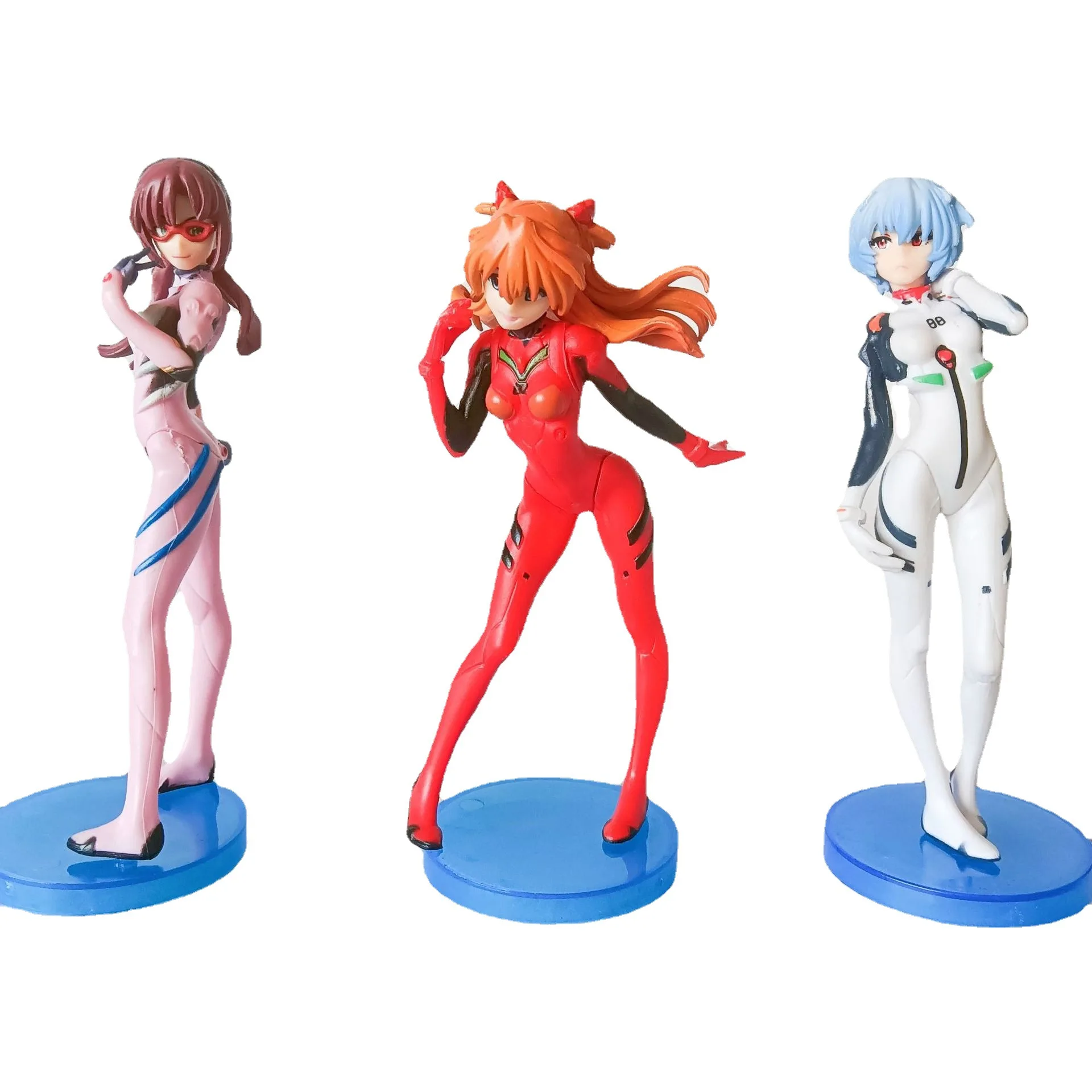 

BANDA NEON GENESIS EVANGELION Ayanami Rei Mari Makinami Illustrious Asuka Langley Soryu Anime Peripheral Model Ornament