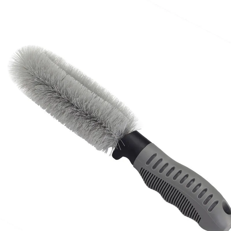 

Rubber Handle Auto Cleaning Tools Super Soft Hair Never Scratch Car Wheels Tire Rims Chrome Spokes Detailing Brush
