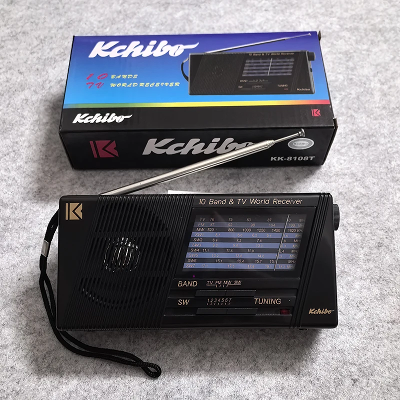 Радиоприемник KK8108T AM FM телескопическая антенна портативный на батарейках лучший