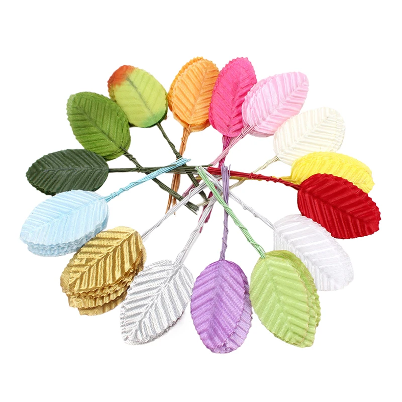 50 шт. искусственные шелковые листья для украшения