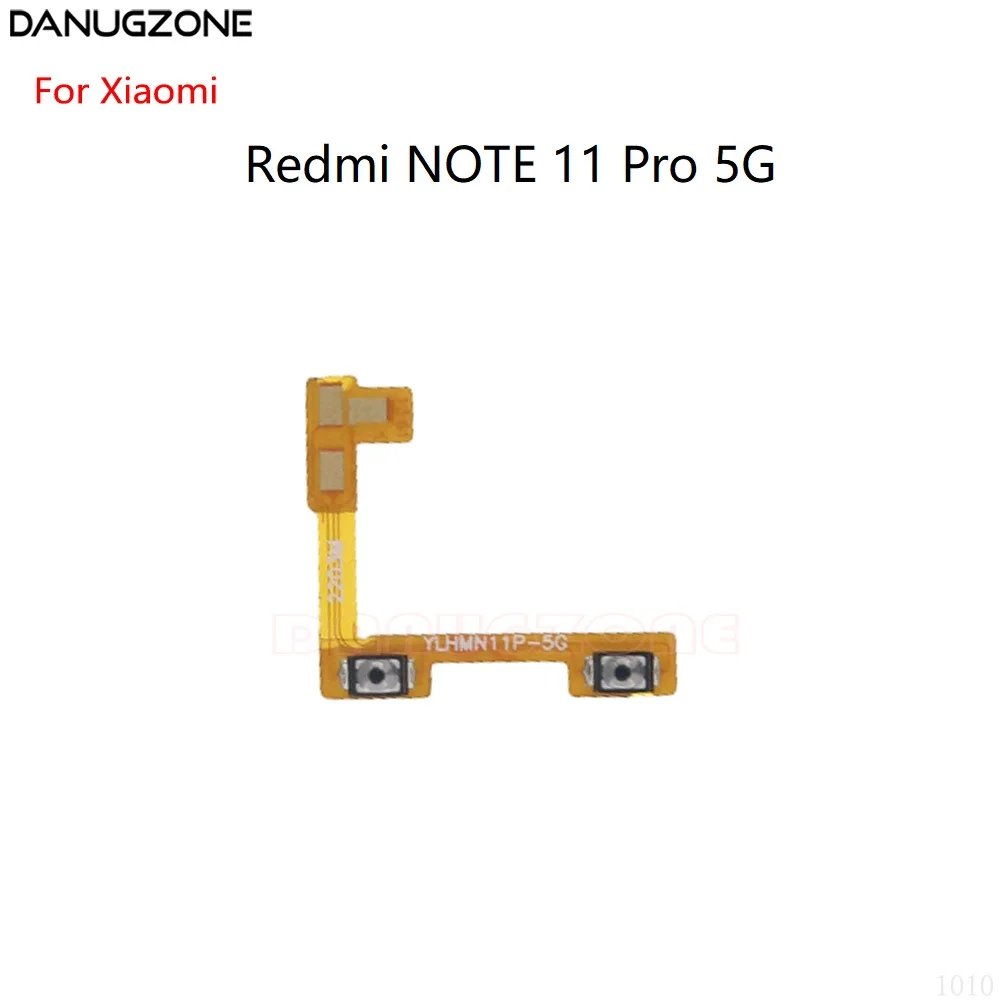 

10 шт./лот для Xiaomi Redmi NOTE 11 Pro 5G кнопка регулировки громкости переключатель включения/выключения звука гибкий кабель