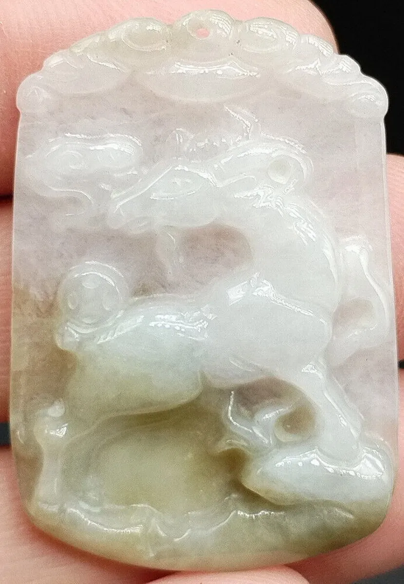 Сертифицированная подвеска из 100% натурального бирманского нефрита типа A с