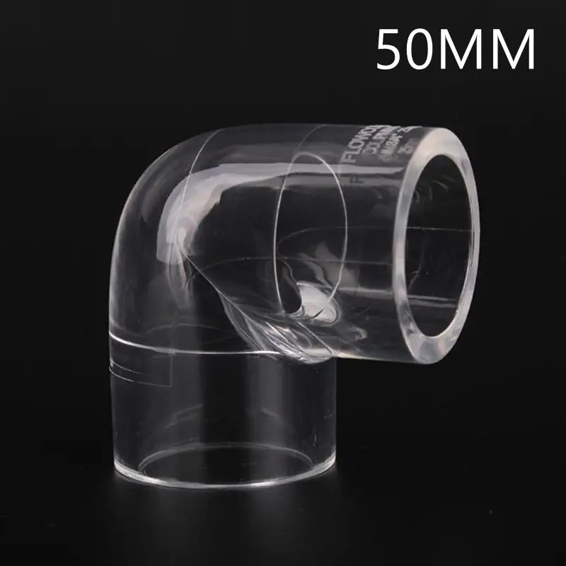 

1 шт. 50 мм утолщенные акриловые фитинги, прозрачный акриловый 90 градусов коленчатый соединитель, аквариумные рыбки, фотоэлементы, соединени...
