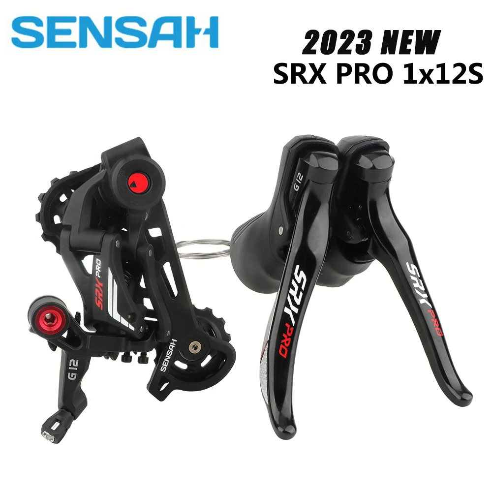 

2 скоростной шоссейный велосипед SENSAH SRX 1x1, групсет 12 В, триггерный переключатель передач рычаг и задние переключатели, групсет для гравия-велосипеда, цикло-крест