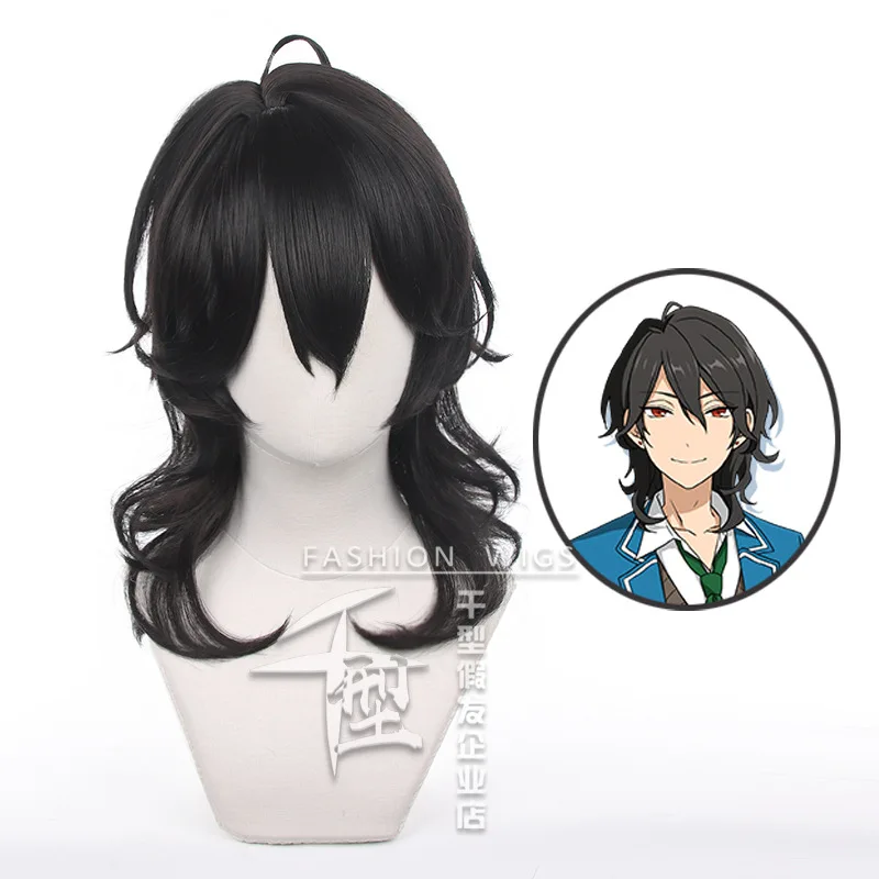 

Sakuma Rei Wig Anime ES ALKALOID Cosplay Hair Synthetic 50cm Party Halloween +Free Wig Cap