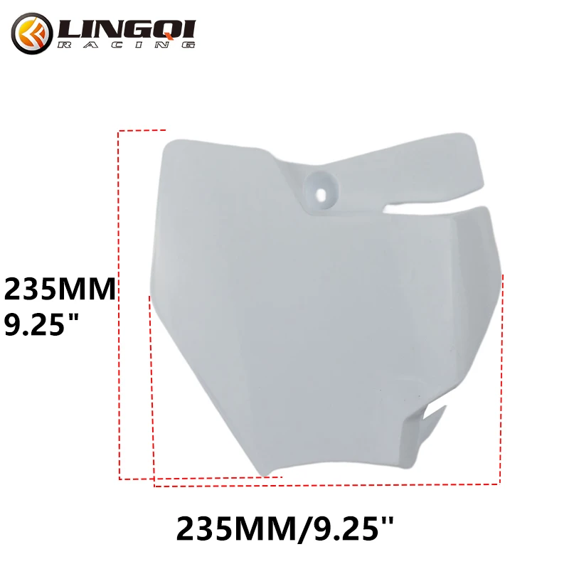 

LINGQI гоночный мотоцикл передняя номерная табличка имя пластина пластиковая крышка для KT50 KT65 KT85 KT250 SX SXF XC мотокросс эндуро грязь