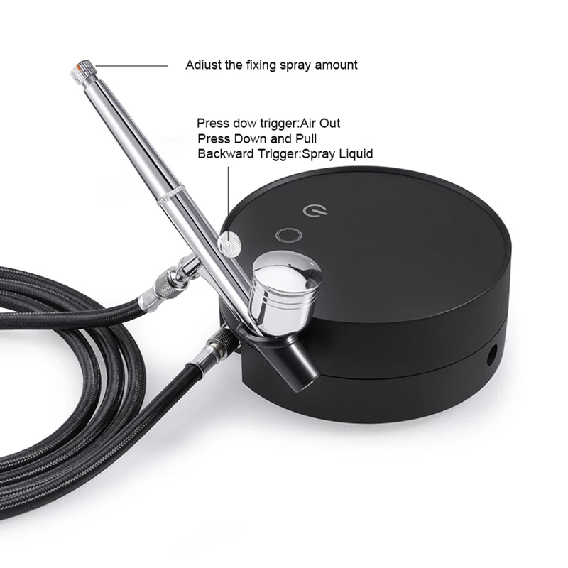 Аэрограф Двойного действия с воздушным компрессором 0 3 мм набор для очистки