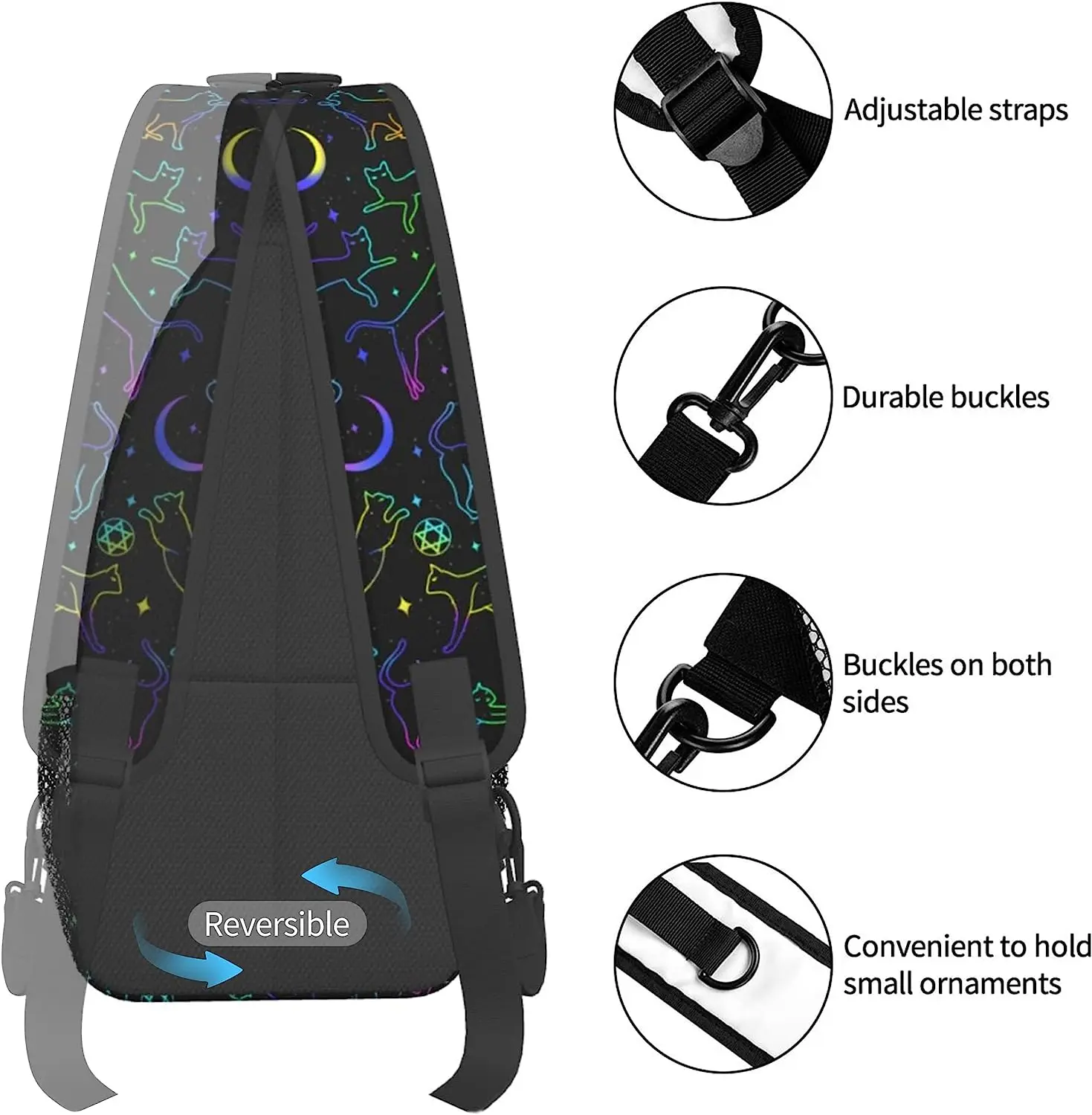 Рисунок 3 - Яркий рюкзак-слинг с кошкой