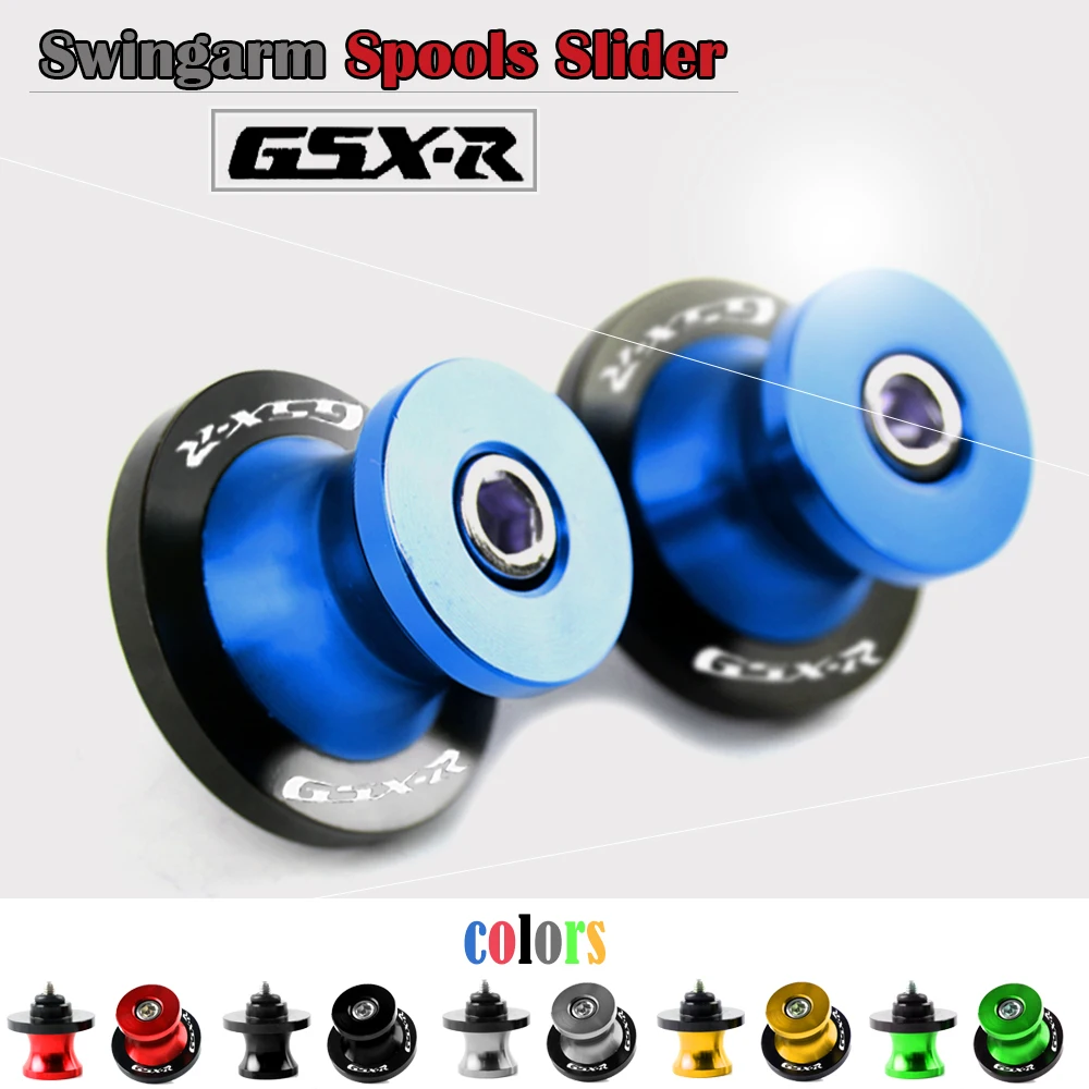 

For Suzuki GSXR 600 750 GSX-R 600 750 1000 1998-2021 2002 Motorcycle Accessories CNC 8mm Swingarm Spools Slider Stand Screws