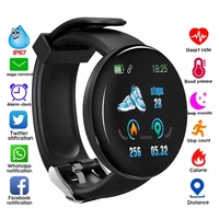 d18 smart watch heart rate blood pressure fitness tracker men women smart wristband waterproof sport smartwatch for android ios