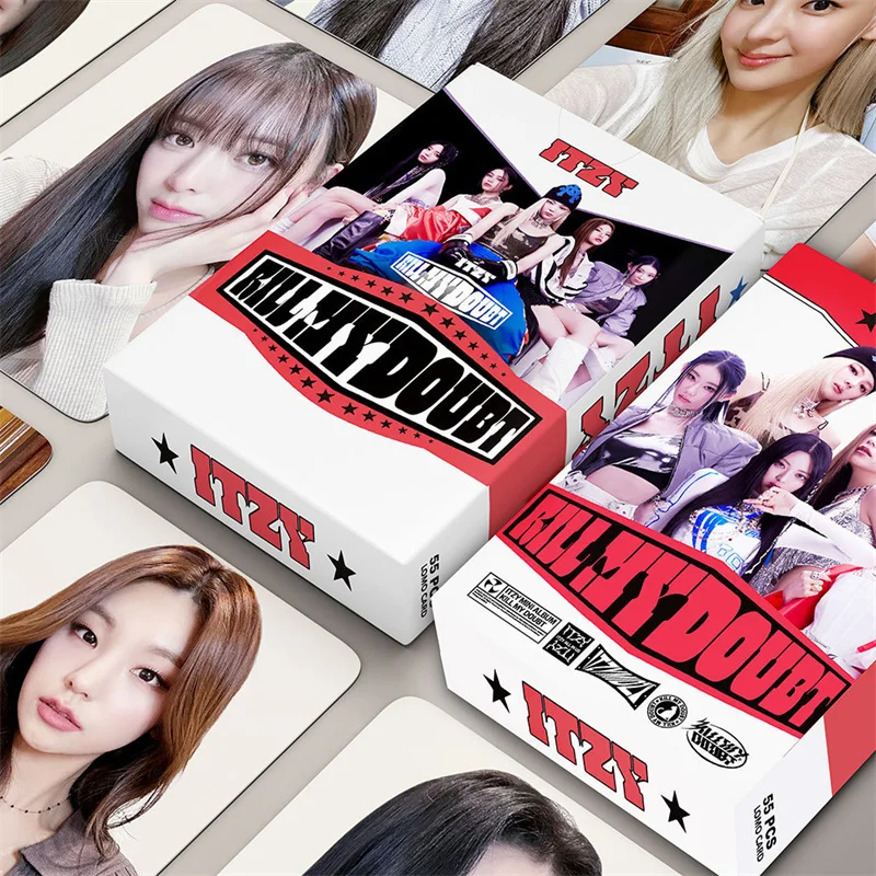 

55pcs/set ITZY Anniversary Album Rill Mydoubt Small Card Album LOMO Card Postcard Huang Lizhi Photo Card Collection Gift Kpop