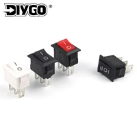 10 pcs 10mmx15mm push button switch 3 pin 3a 250v snap in spst kcd11 23 position boat rocker power switches diy go