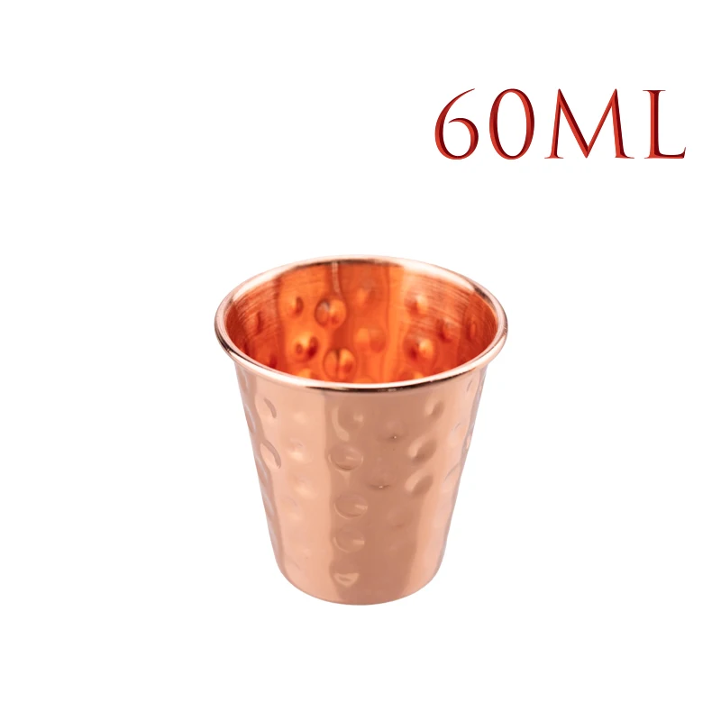 

Стаканы из меди Hammered Pure Copper 60 мл