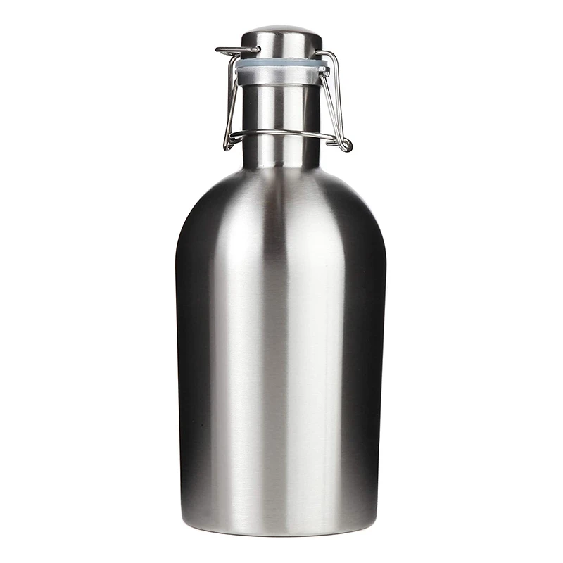 

Stainless Steel Leak Proof Flip Top Growler,Stainless Steel Beer Growler, Keeps Homebrew Fresh With Airtight Seal