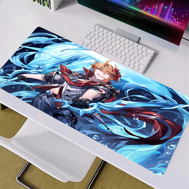 

Коврик для мыши 900x400, татаглия, Childe Genshin, компьютерные аксессуары, мягкий коврик для клавиатуры, протектор для рабочего стола HD, крутой коврик...
