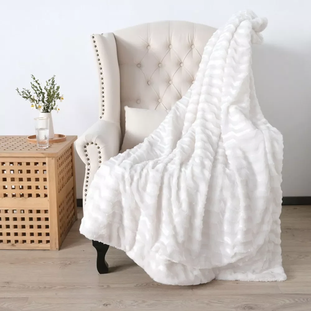 

Winter Fuzzy Faux Fur Throw Blanket Lamb Wool Fur Blanket Super Soft Thicken Warm Throws Blanket For Sofa Decorative Bed