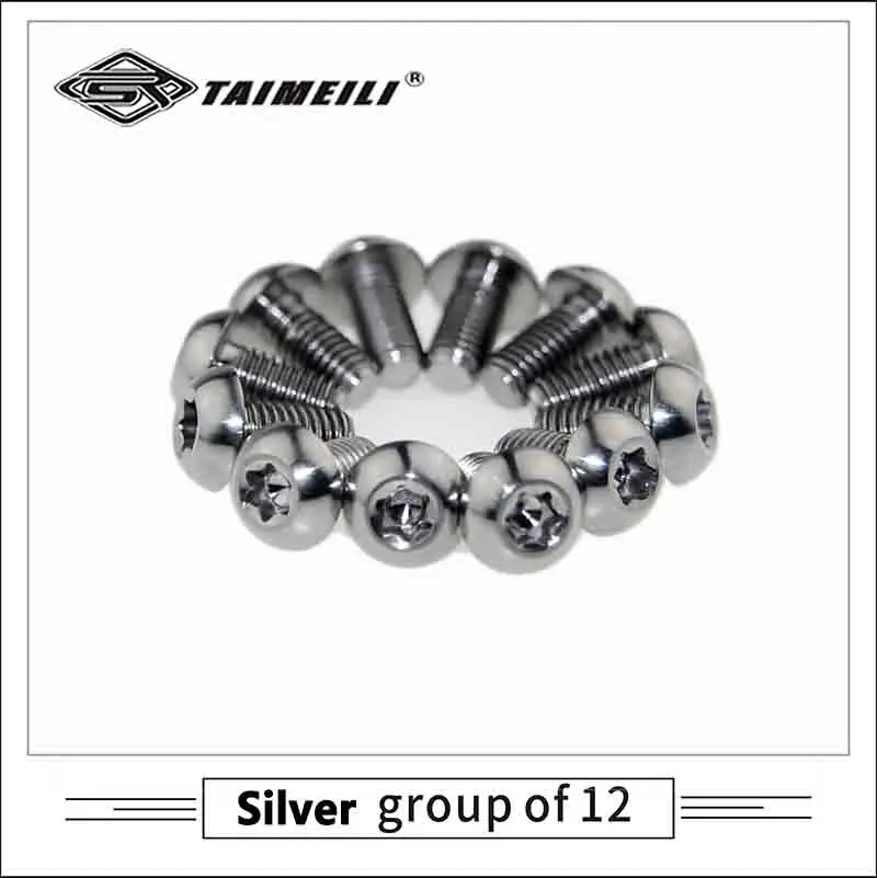12 шт. титановые болты M5*10 мм TAIMEILI для тормозного диска велосипеда