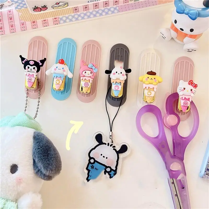 

Настенный крючок Sanrio Hellokitty Cinnamoroll Purin понравило Mymelody красивый прочный крючок для хранения в спальне ванной L-Образный Крючок