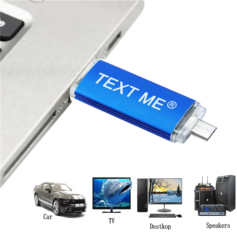 USB-флеш-накопитель TEXT ME, 128 ГБ, OTG, Type C, 64 ГБ, USB, 4 ГБ, 8 ГБ, 16 ГБ, 32 ГБ (art.: 3920bc501ea37) - 3920bc501ea37
