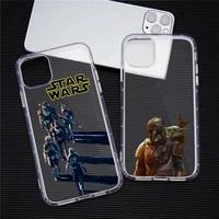 star wars yoda phone case for iphone 13 12 11 pro max mini xs 8 7 plus x se 2020 xr transparent soft cover