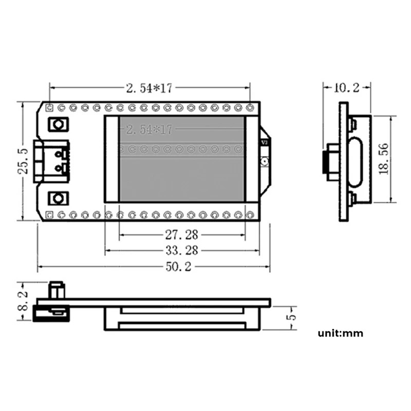 Для Lora32v3 макетная плата для Arduino SX1262 ESP32-S3 узло WIFI местластичные макетные платы