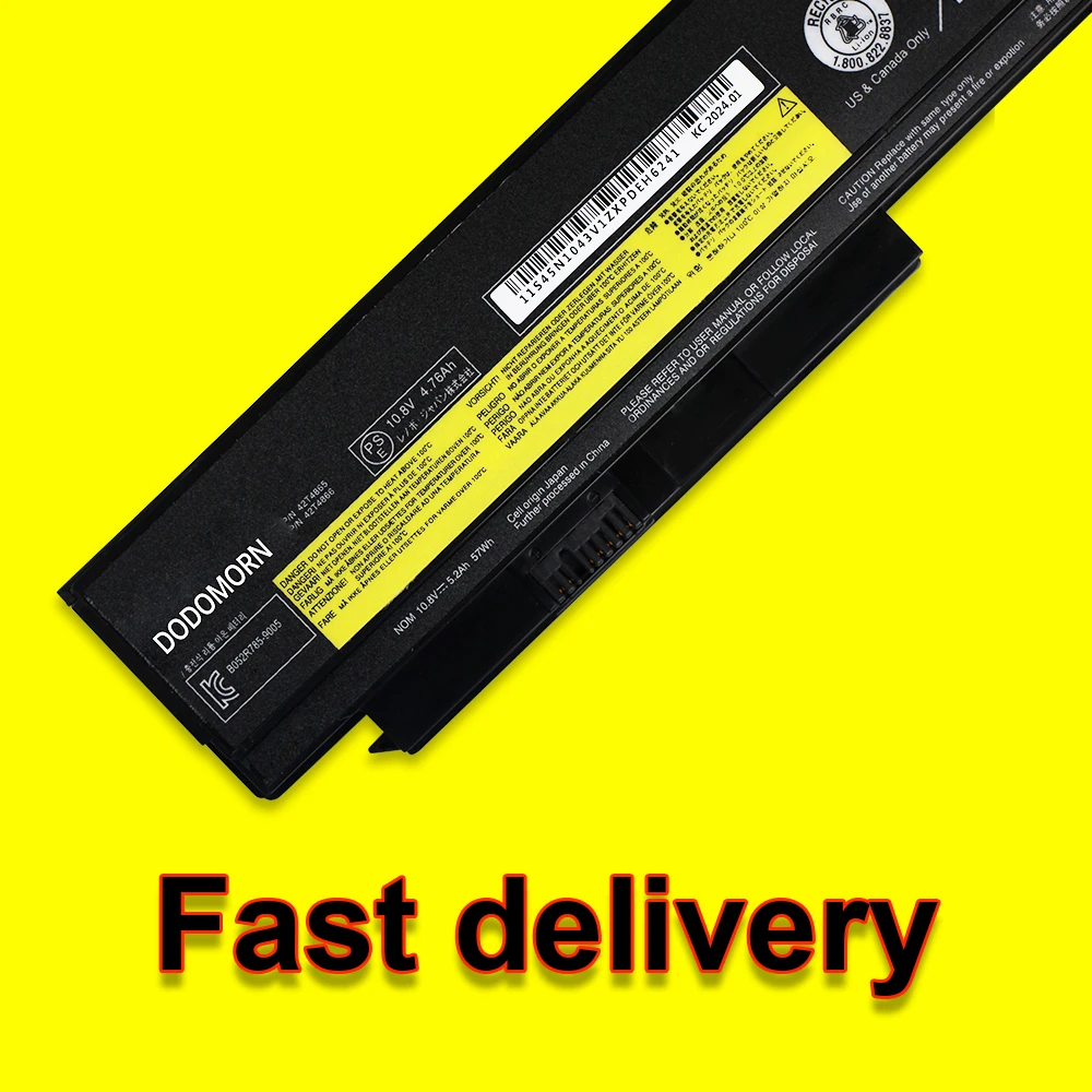 Аккумулятор для ноутбука Lenovo ThinkPad X220 X220S X220I 42T4865 42T4866 42T4872 42T4899 42T4900 42T4942 10 8 V 57Wh 5200mAh