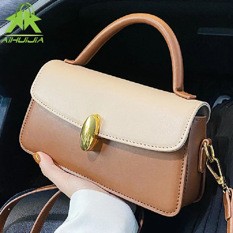 

Luxury Pu Leather Crossbody Bags for Women Wild Flip Shoulder Bag Designer Simple Small Women's Handbags and Purses New Fashion