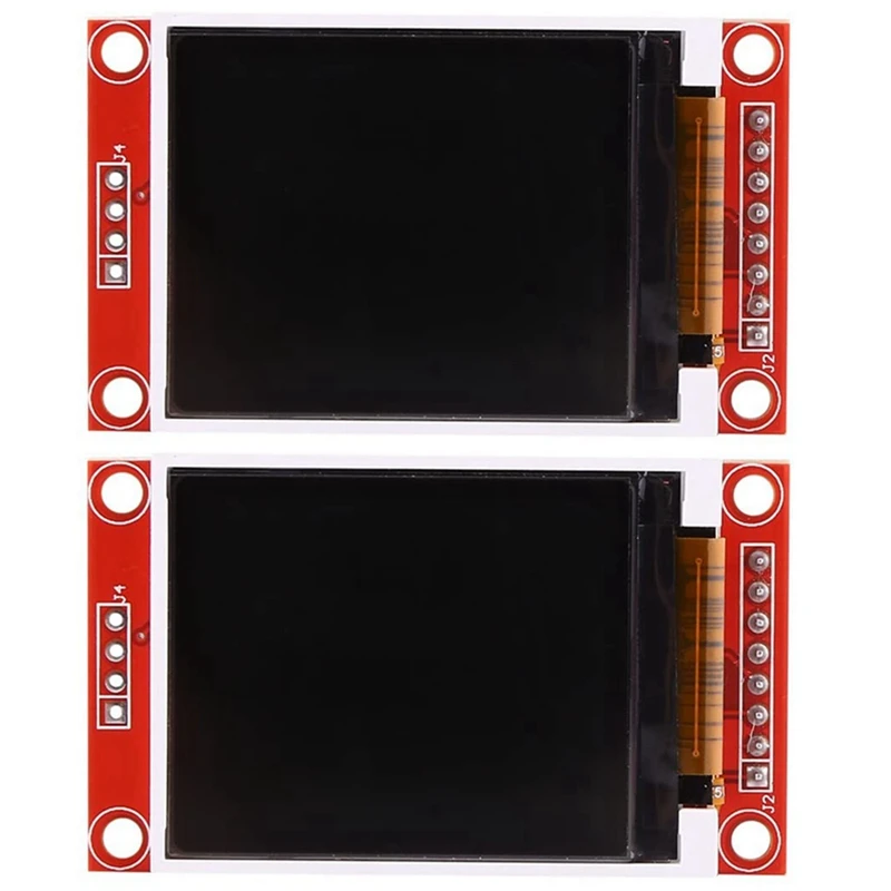 

2X 1.8 Inch SPI TFT ST7735 LCD Serial Port Display Module 128X160 Pixels PCB 50MA For Arduino Including E-Book