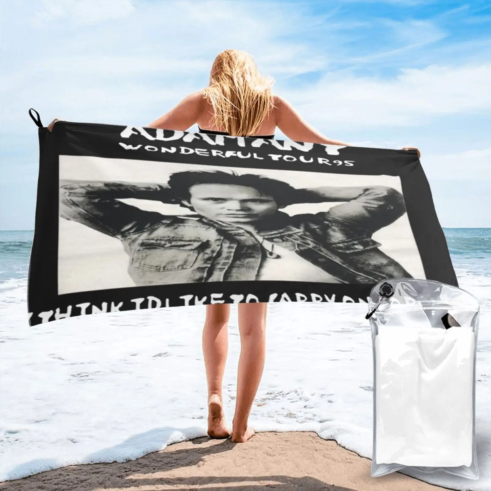 

Adam Ant Alt Wonderful Tour 1995 Beach Towel Bath Towels Spa Beach Towel Luxury Beach Towel For Bath And Sauna Sea Beach Towel
