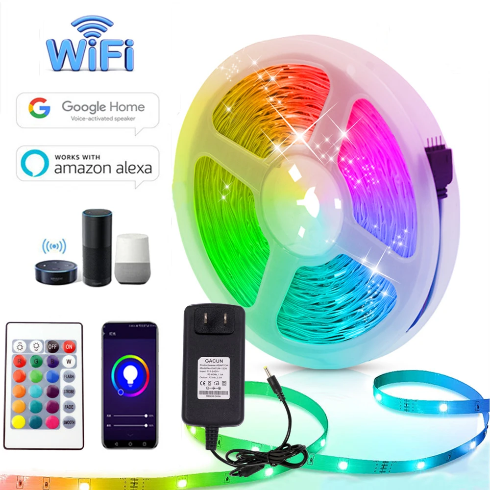 

RGB-ленсветильник светодиодная Водонепроницаемая с поддержкой Bluetooth и пультом ДУ