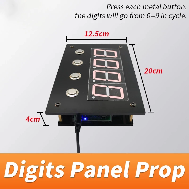 

Digits Panel Prop Escape Room Press Correct Digits Password to Unlock Takagism Room Game Press reset password to reset chamber