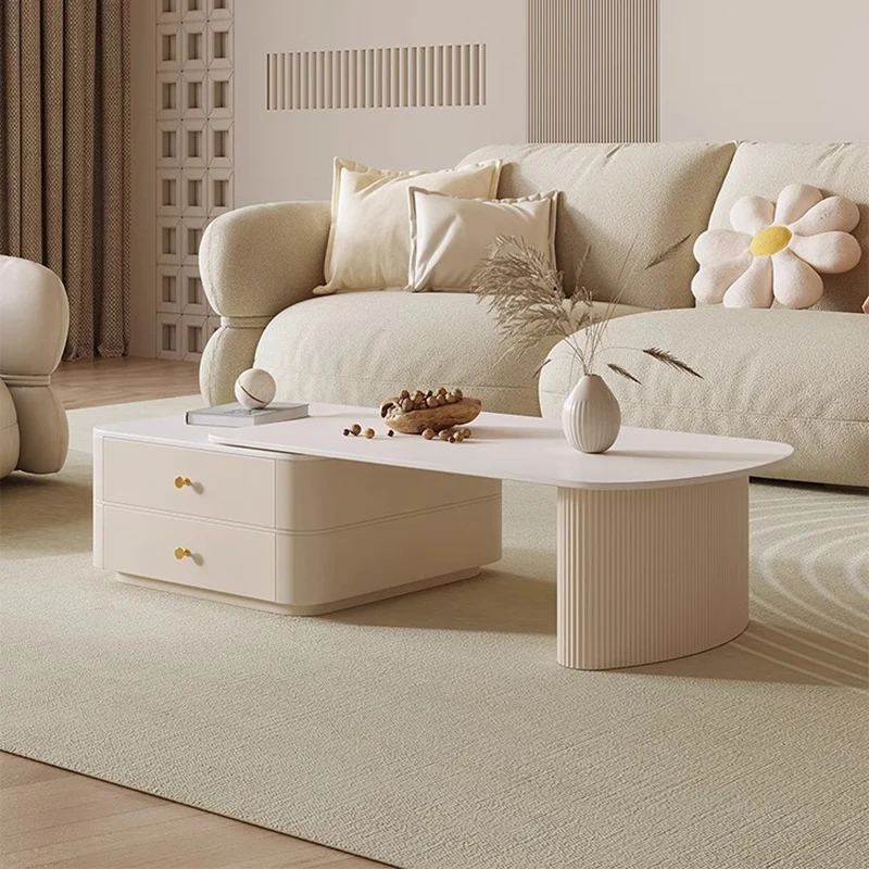 Роскошный деревянный журнальный столик для хранения скандинавское украшение