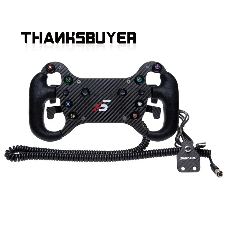 Рулевое колесо SIMAGIC GT4 Premium из углеродного волокна с одиночным сцеплениемдвойным сцеплением для мини-симулятора прямого привода Alpha (art.: 3920bb13ce469) - 3920bb13ce469