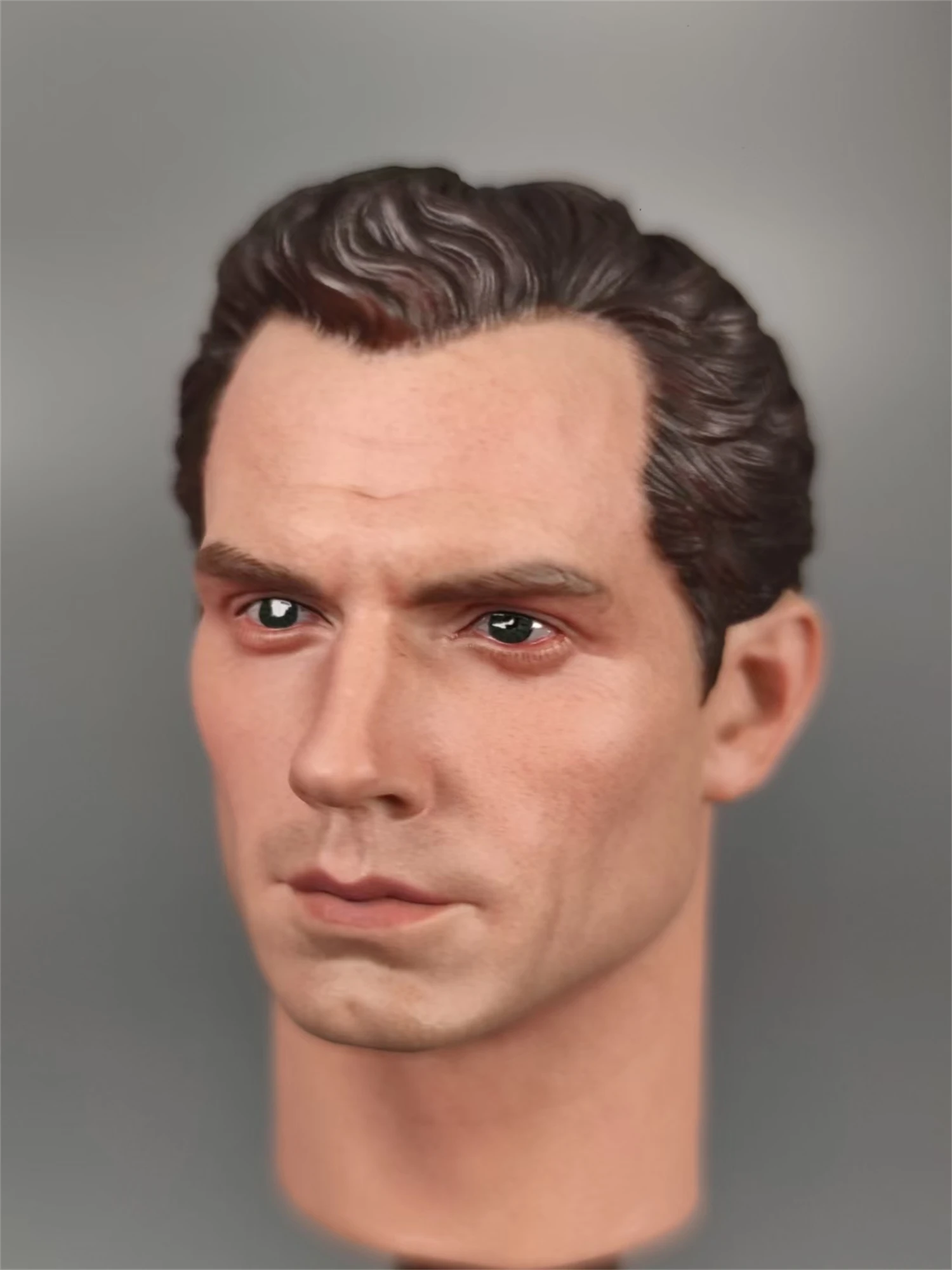 D Custom 1/6 Henry Cavill Super Hero Head Carved Clark Kent Head Model PVC Head Toys Fit for 12'' Action Figure