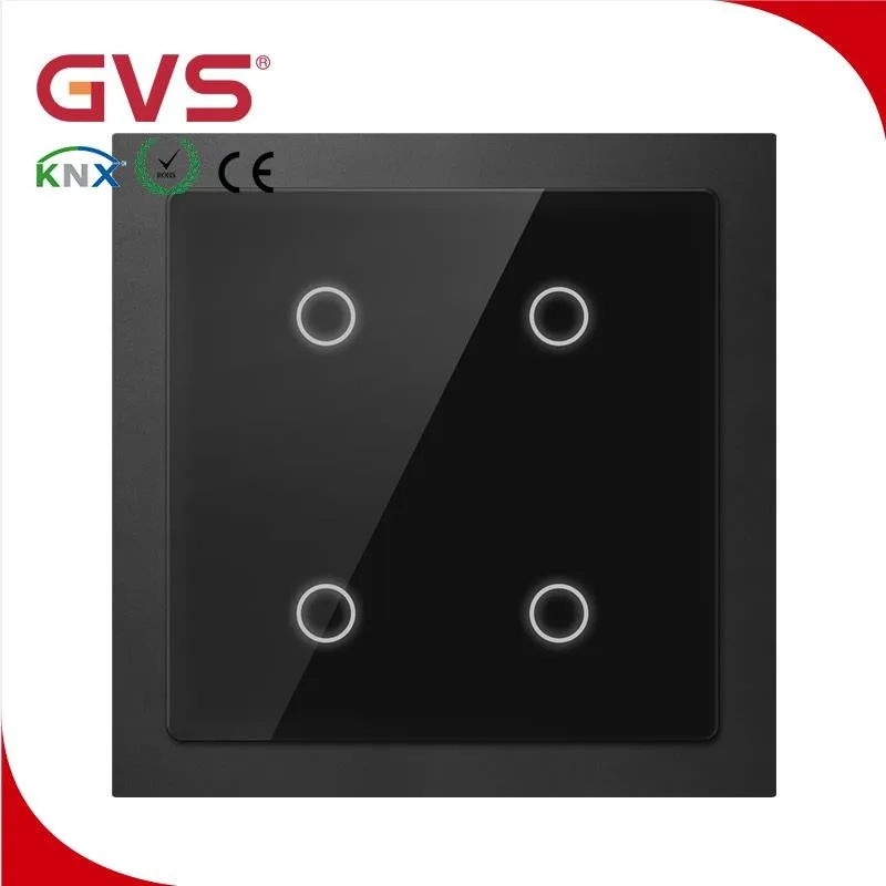 

Promotion 1/2/3-Gang GVS EIB KNX 4 Fold Home Automation Smart Intelligent Push Button-plastic/mental/glass in KNX Wall Switches